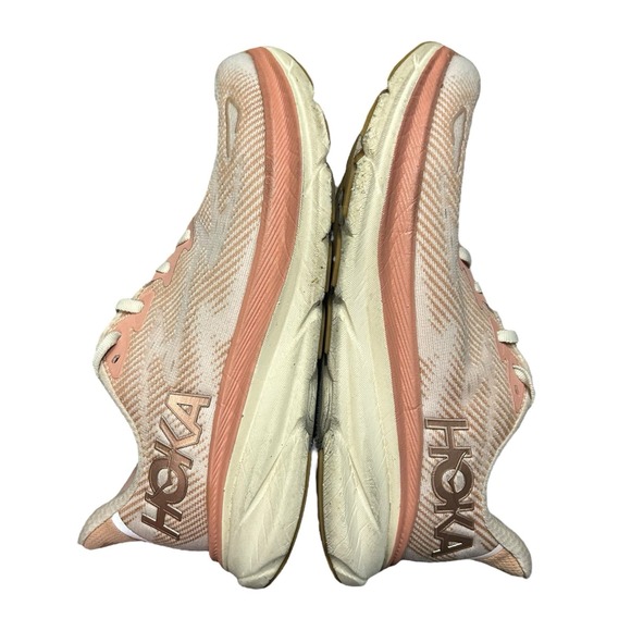 Hoka One One Clifton 9 Running Shoes Sneakers Women's Size 7.5‎ Pink Training - Picture 3 of 9